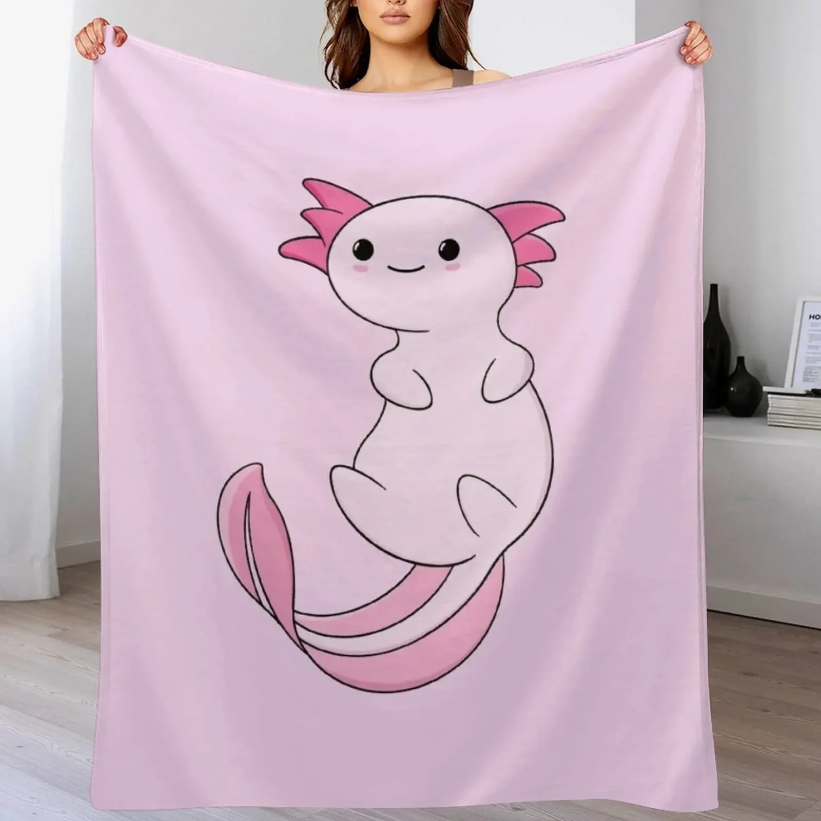 cute axolotl - cute axolotl design Throw Blanket Decorative Throw Moving For Decorative Sofa Blankets For Bed Blankets