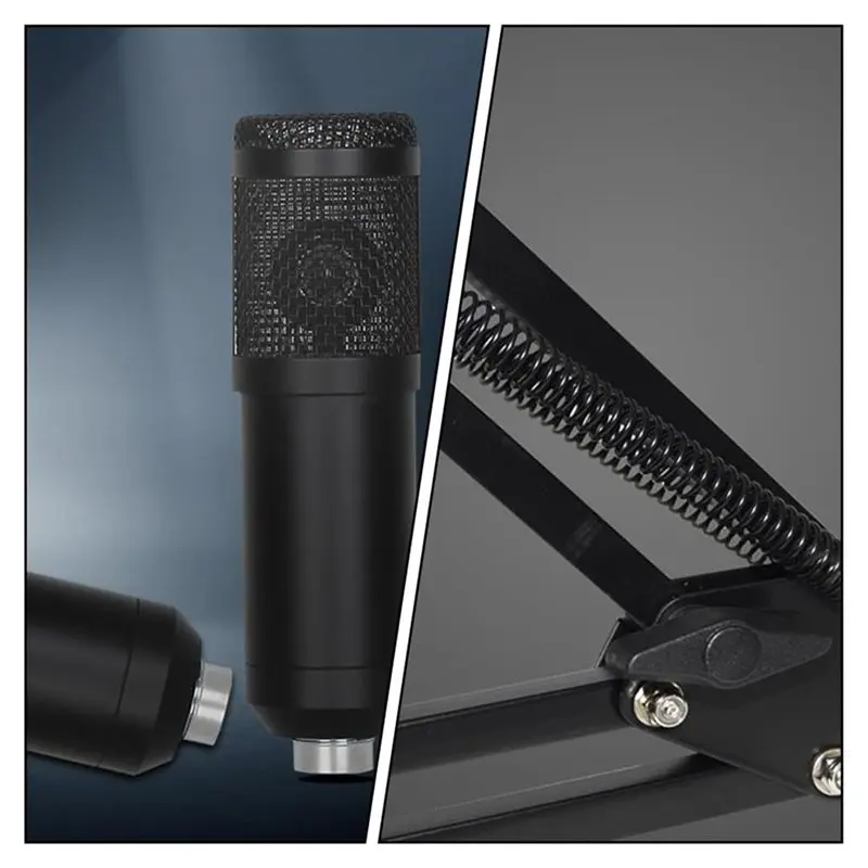 AA90-BM800 Studio Recording Microphone Kit Music Condenser Mic For Pc Streaming, Broadcasting,Podcasting, Singing, Home