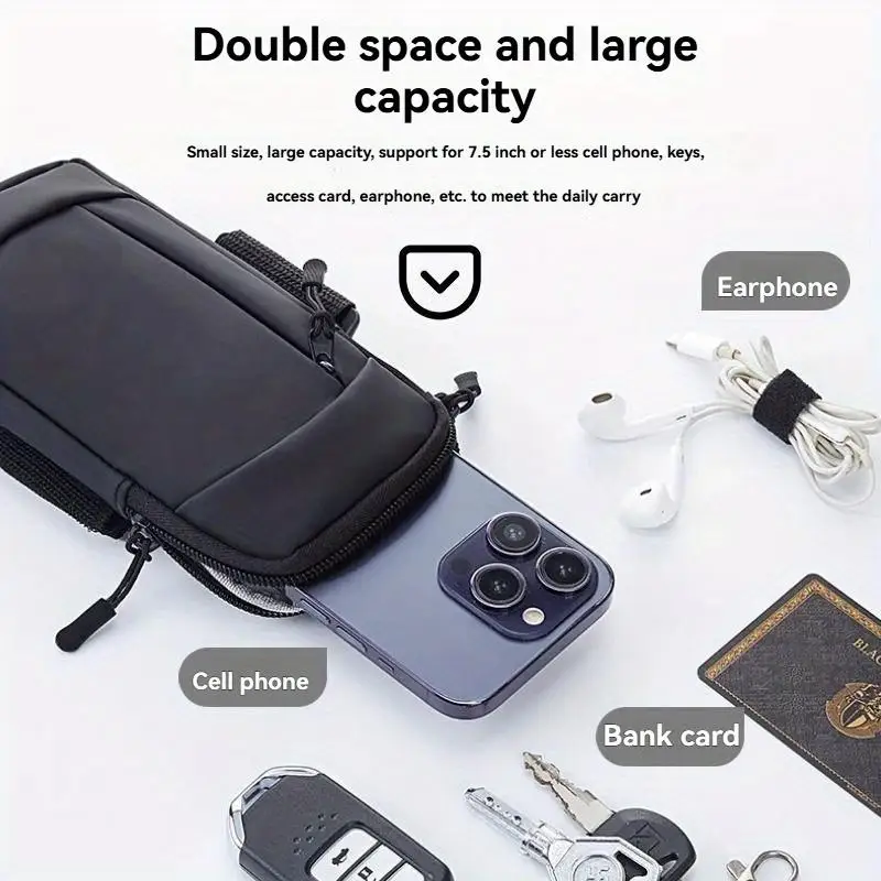 

New Sports Bag For Mobile Phone Armband For Jogging Cell Phone Portable PU Running Waterproof Wrist Bag Arm Cover Woman Man