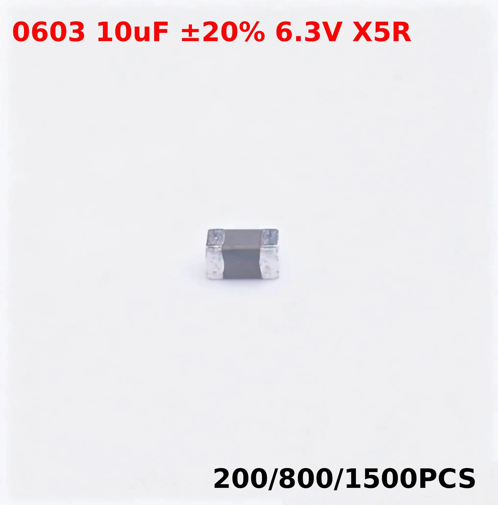 200/800/1500PCS New CL10A106MQ8NNNC 0603 10uF ±20% 6.3V X5R MLCC
