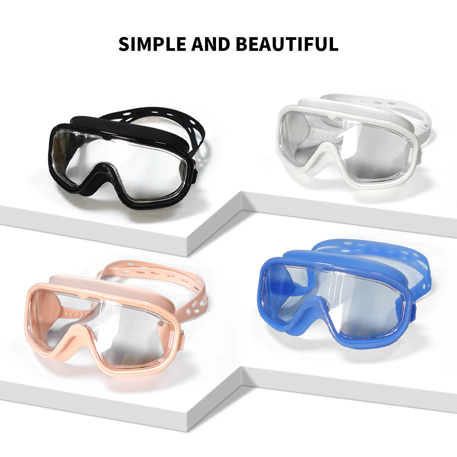 Water Glasses Professional Swimming Goggles Adults Children Waterproof Swim Anti Fog Adjustable Glasses Pool Glasses For Kids