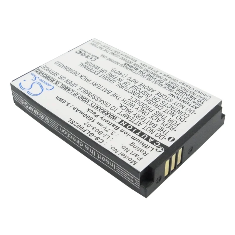 Li-ion GPS, Navigator Battery for Golf Buddy, 3.7V, 1500mAh, Compatible Models: GB3, Platinum, Platinum Range Finder