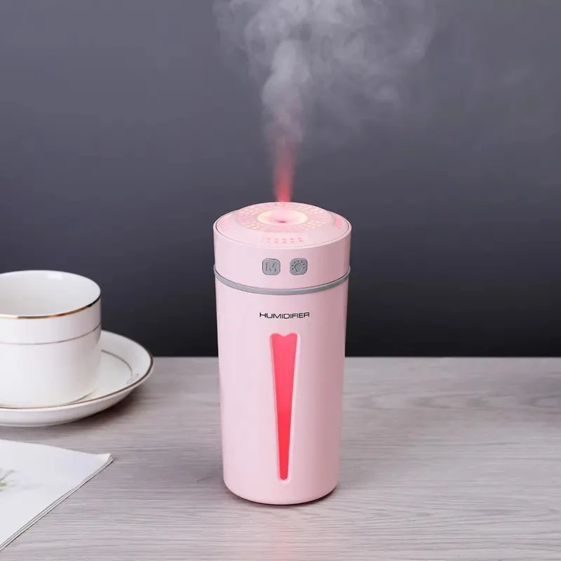 USB Essential Oil Diffuser Aroma Humidifier 260ML for Office Car Home Bedroom Study 7 Led Lights Air Purifier Mist Sprayer