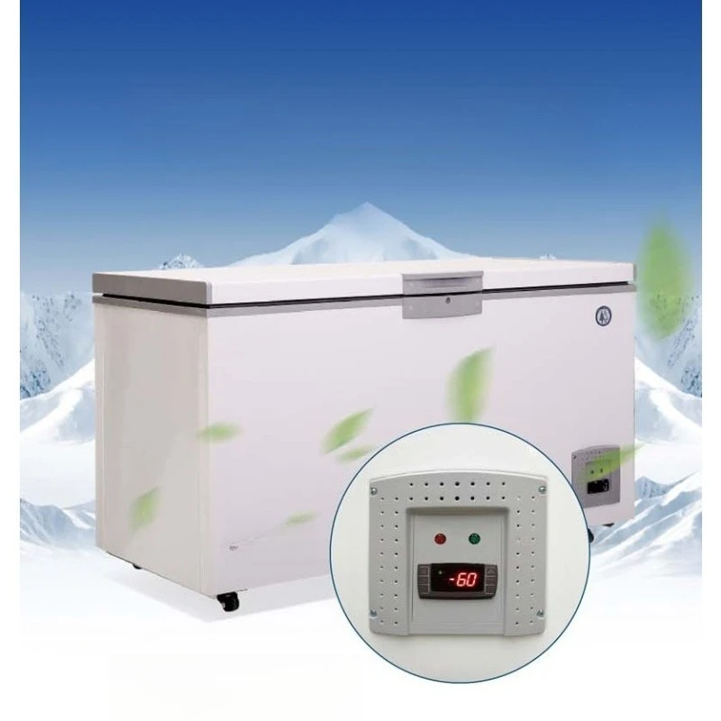 Ultra-low temperature freezer minus 60 degrees low temperature freezer, quick-frozen seafood preservation 80 experimental