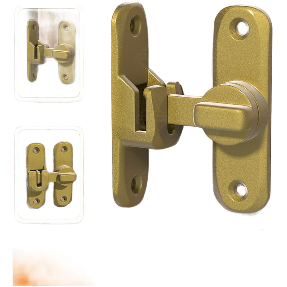 Zinc Alloy Door Latch for Sliding Doors Cabinets No Drill Adjustable Height 0-7mm Matte Finish 5.73x2.2x6.724cm