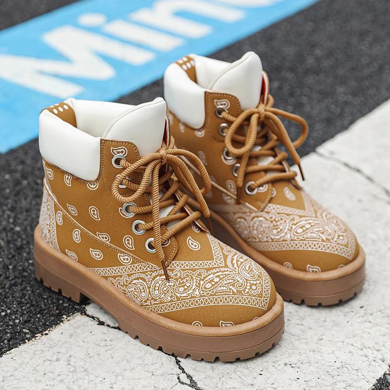 أحذية عصرية غير رسمية للاستخدام في الهواء الطلق، أحذية عمل رجالية ذات نعل سميك ونعل سميك أمريكي عالي الجودة، أعمال الدراجات النارية لزيادة الارتفاع