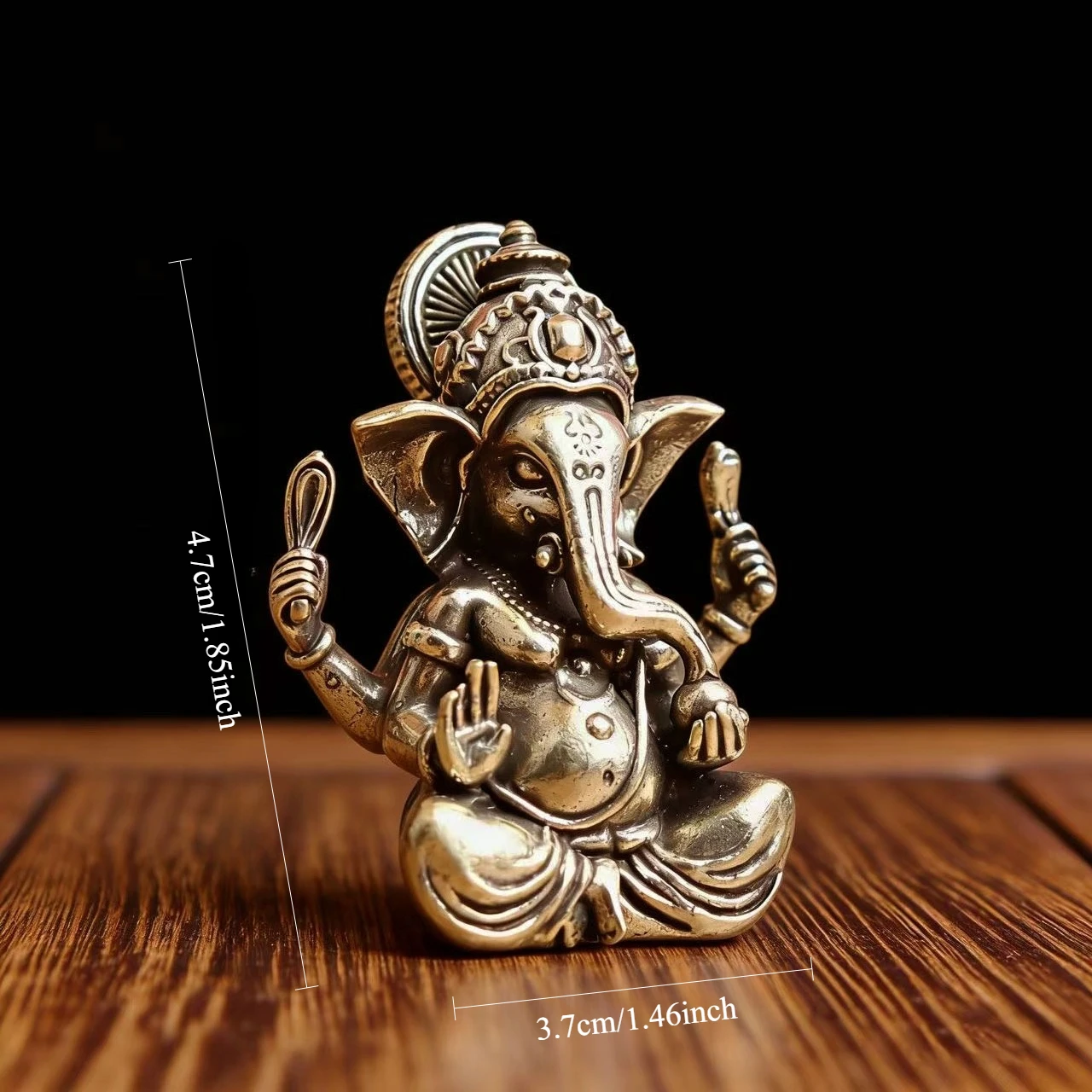 Brass Table Ornaments, Religious Statues, Ganesha Figurines, Bronze Artifacts, God of Wealth Ornaments, Handcrafted Artwork