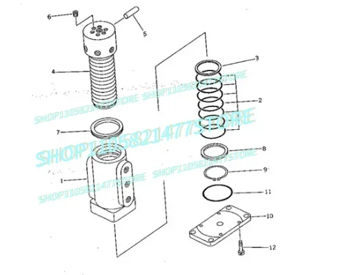 FOR  EXCAVATOR PC05-7 PC07-2 703-04-12120 7030412120 SWIVEL  KIT
