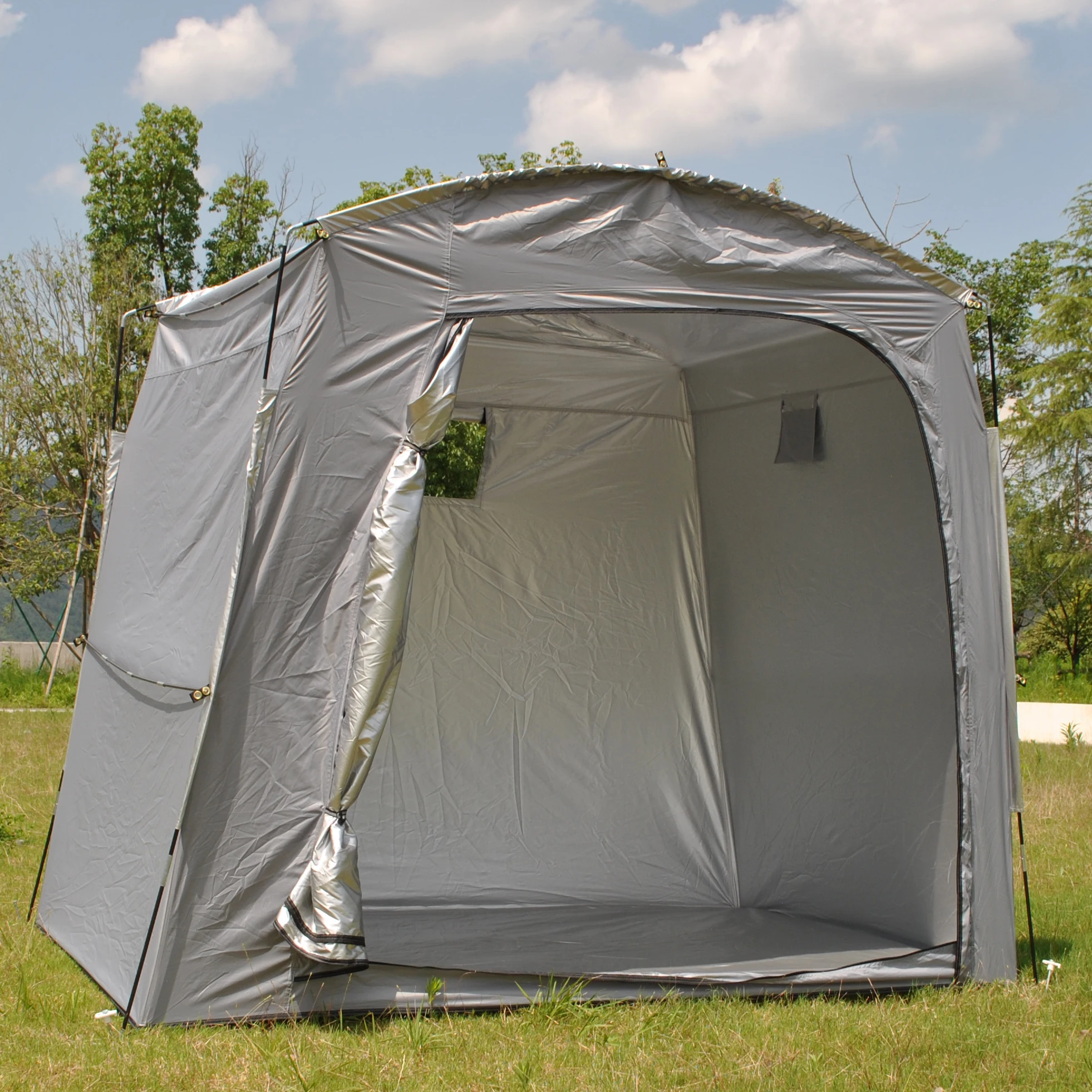 Bike Storage Shed, Oversized Storage Tent for 5 Bikes, Portable Garage/Garden Storage Tents, Waterproof Outdoor Bicycle Cover