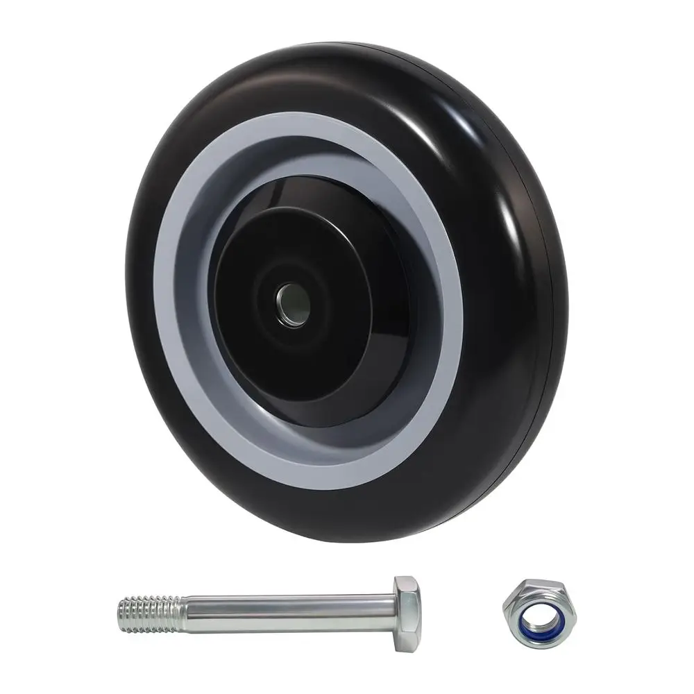 

Polyurethane Caster Wheels Replacement Kit for Shopping Carts, 3/8 Axle, 350lbs Load Capacity