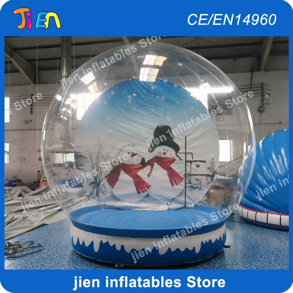 Free shipping!2-4m Decorative inflatable christmas dome ball,giant inflatable christmas snow globe, Inflatable Bubble dome tent