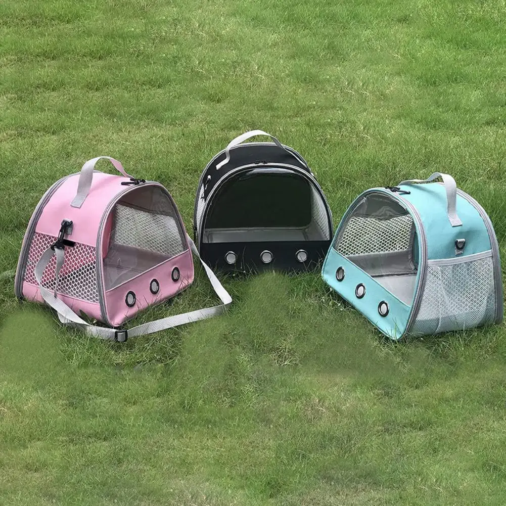 Universal Hamster Carrier Flexible Visible Tent Shape Pet Carrier Backpack Outdoor Bag