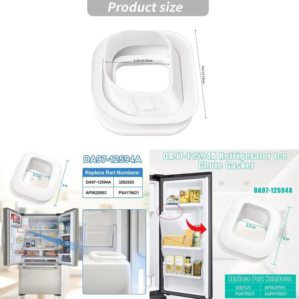 J6PE Long Lasting Rubber Seal For Refrigerator Ice Production Fixes Common Water Leak Problems
