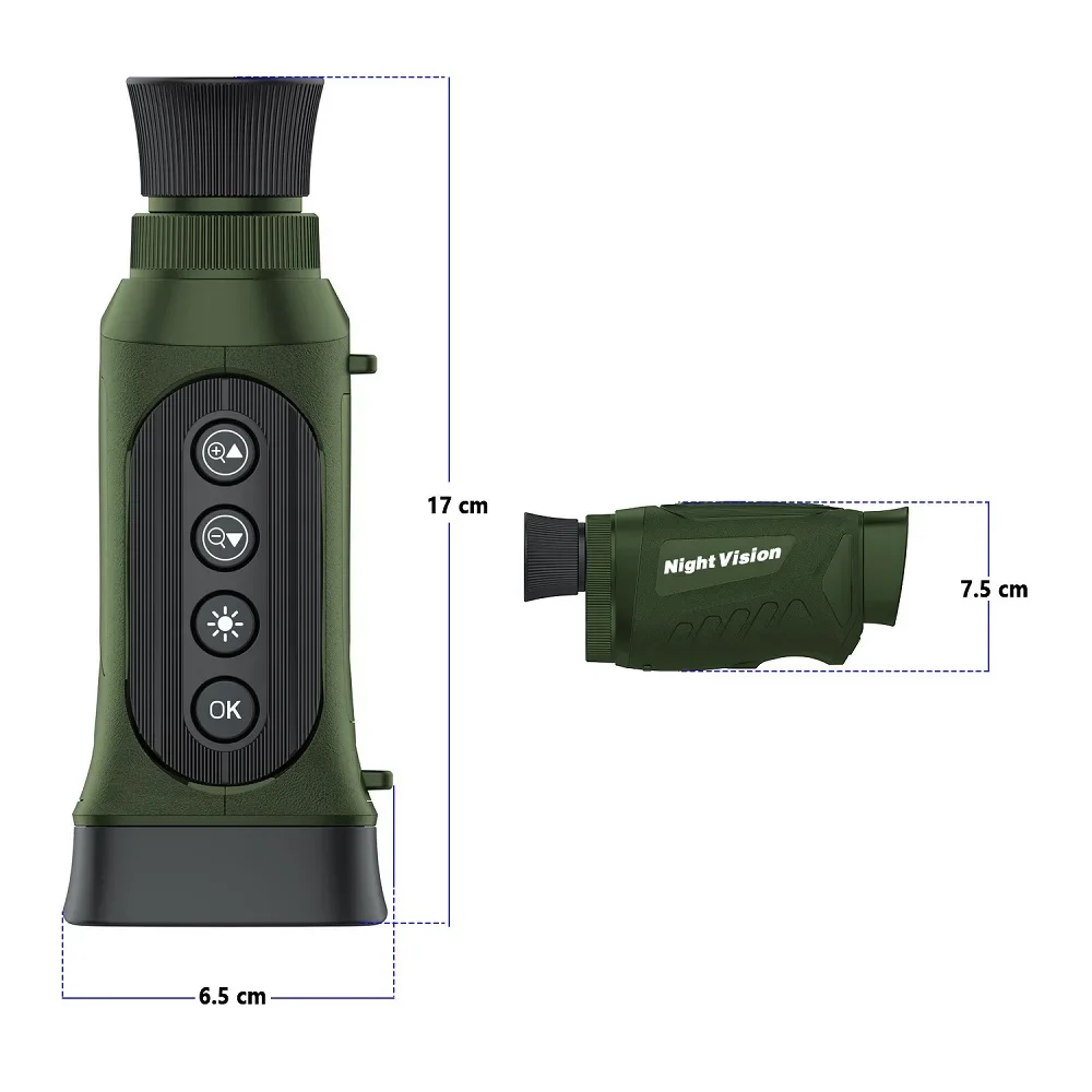 Imagem -06 - Dispositivo de Visão Noturna Monocular Câmera Infravermelha hd 1080p Zoom de Luz Digital 5x Telescópio de Caça Telescópio ao ar Livre 2.5kd