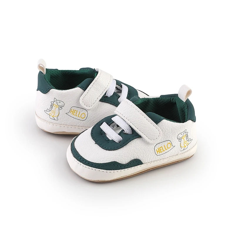 Spring Baby Casual Sneaker Autumn Soft PU Anti-slip High Quality Stripes Stitching New Fashion for Toddler Boys Girls 0-12M