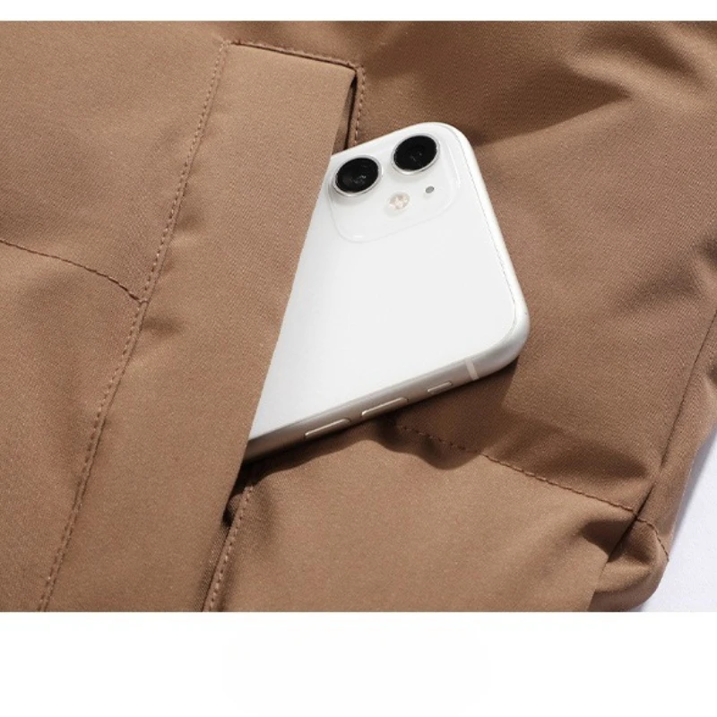 شتاء دافئ بلون سستة سترات للرجال في الهواء الطلق يندبروف ملابس الشارع الشهير الوقوف طوق سميكة الرجال سترات قطنية جديد #5