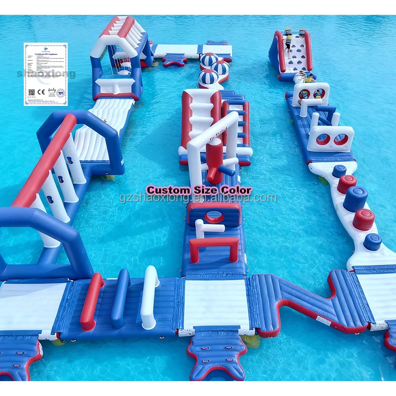 Inflatable Floating Aqua Water Sports Park for Pool Commercial Resorts Beach Play Water Games Inflatable Water Park Equipment