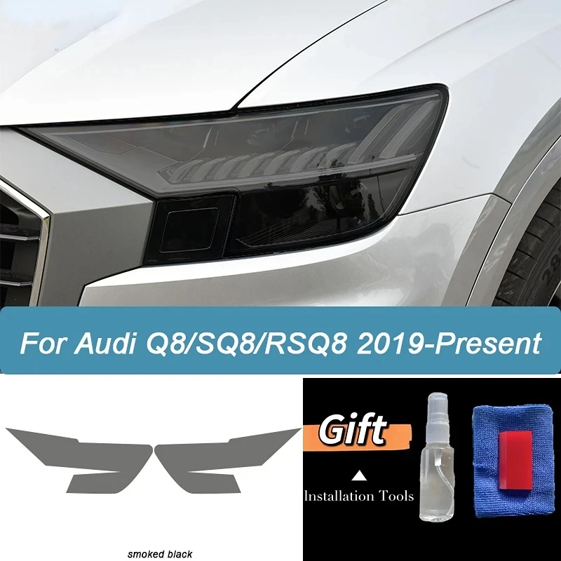 

Для Audi Q8, SQ8, RSQ8, 2019, 2020, 2021, 2022, ТПУ, Затемненные фары, задние фары, противотуманные защитные пленки для задних фар