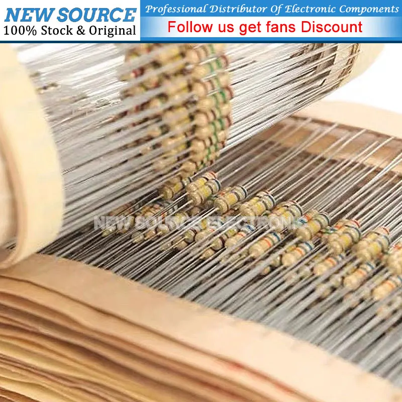 100pcs/lot 1/4W Carbon Film Resistor 5% 1R-10M 0R 10R 22R 47R 100R 220R 470R 1K 3.3K 10K 47K 100K 220K 47 100 150 Ohm 0.25W new image 6