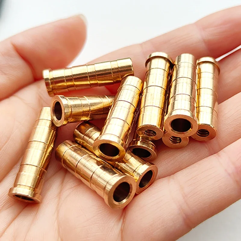 24 Stück Bogenschießpfeil-Einsätze aus Kupfer, 100 Grain, gewichtetes Gegengewicht für Carbonpfeilschäfte mit einem Innendurchmesser von 7,6 mm, Schießzubehör – Detail 4