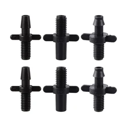 3/5mm 4/7mm Barb To 5mm 6mm Thread Black Joint 1/4