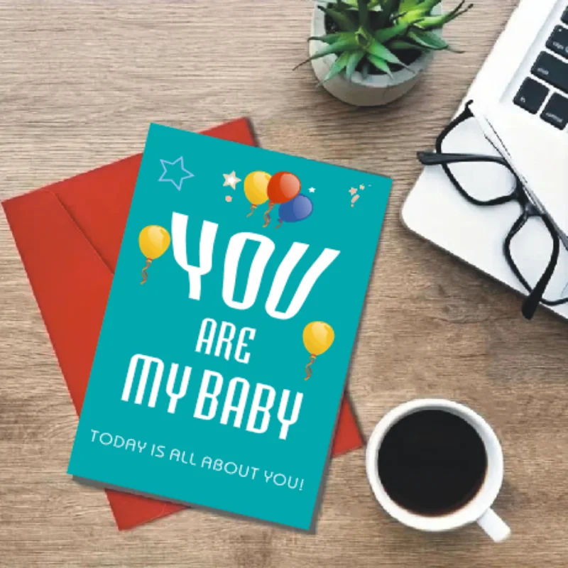 Carte de vministériels x My Baby Happy Holiday, carte de vministériels x créative pour votre bébé, enveloppe rouge, étudiant, cérémonie de remise des diplômes