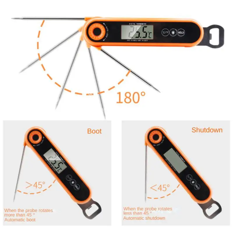 ThermoPro TP03H Backlight Digital BBQ Kithchen Meat Thermometer Waterproof Fast Reading Folding Cooking Thermometer