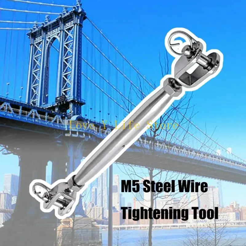 L74C 5Pcs Stainless Steel Turnbuckles Heavy Duty Jaw Ends For Stage Rigging Projects