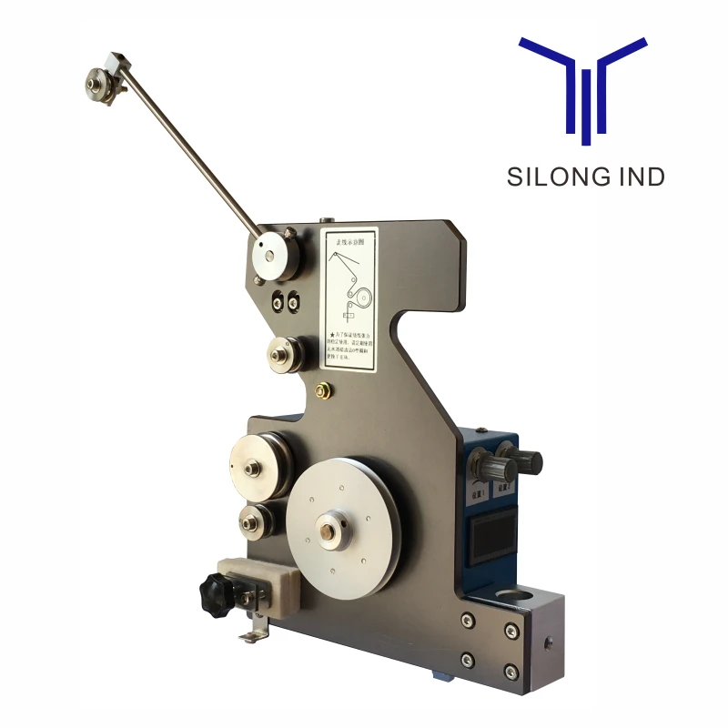 The AL series electromagnetic tensioner generates tension from 200g to 5000g using 0.2-1.2mm metal wire