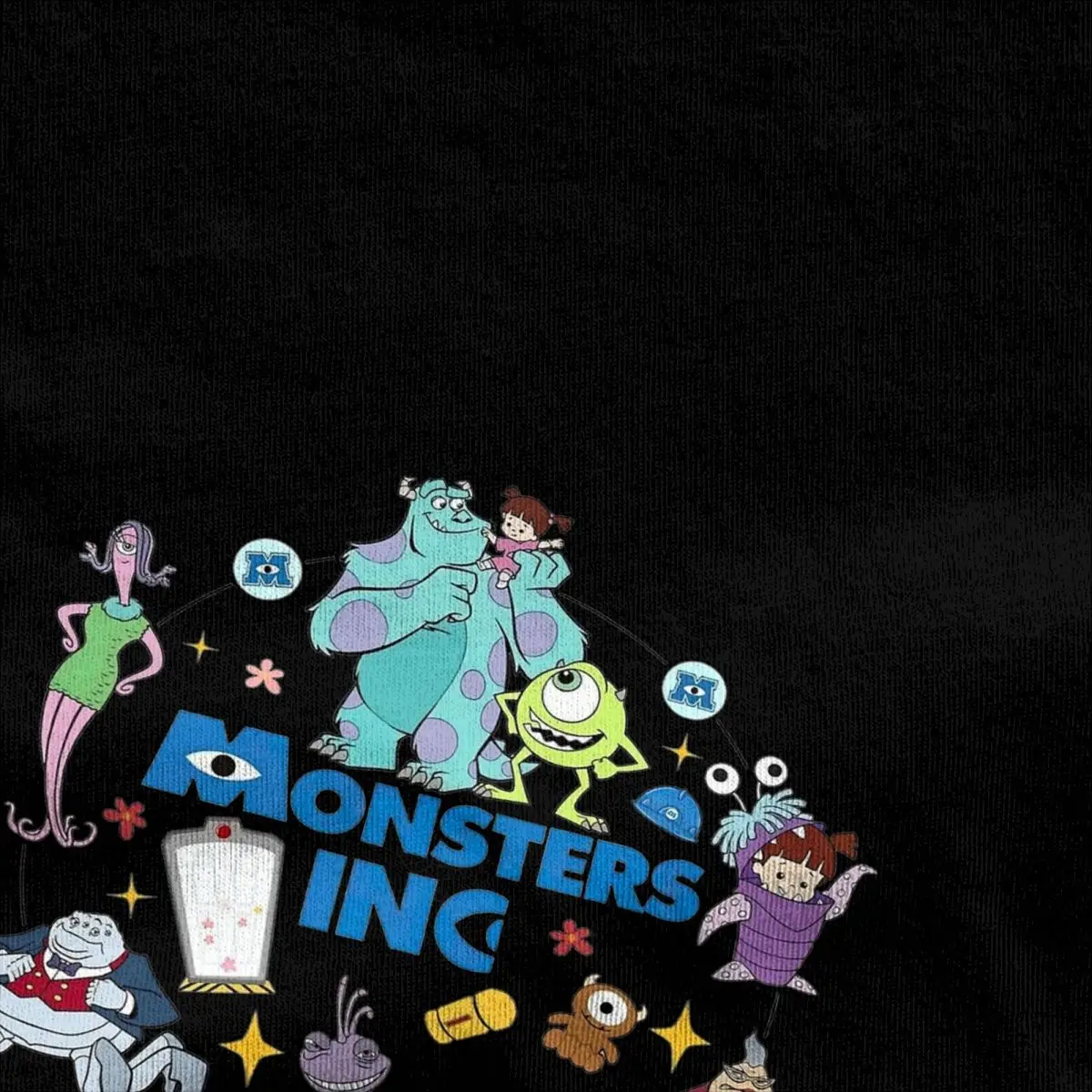 Vintage Monsters Inc Boo Sulley T-Shirts for Men Women Round Collar Pure Cotton T Shirt Short Sleeve Tees Birthday Gift Tops