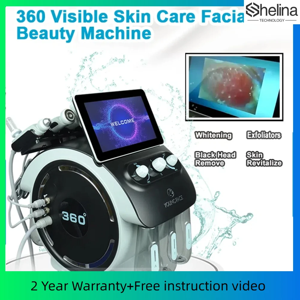 

Portable Camera Visible Blackhead Remover Machine Hydra crystal microdermabrasion Facial Machine