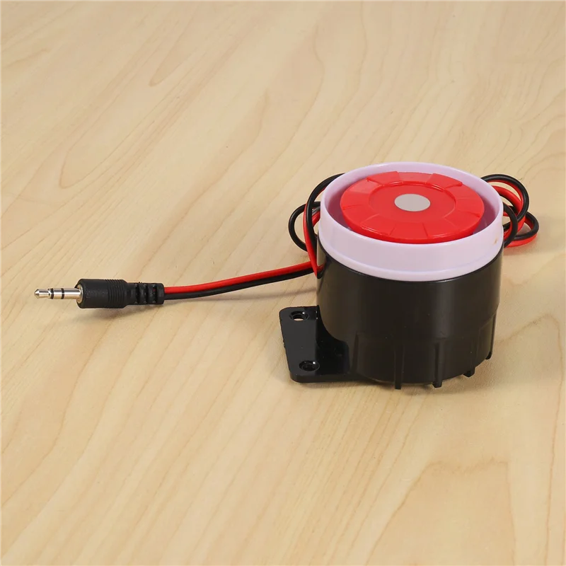 ABAN 4X صفارة الإنذار السلكية الصغيرة لنظام إنذار أمان المنزل صفارة الإنذار 120DB 12V