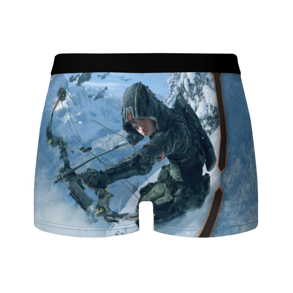 Call-of-Duty Breathable milk Silk Boyshorts Elastic Men's Underwear 3D Boxer Shorts Boxer Briefs