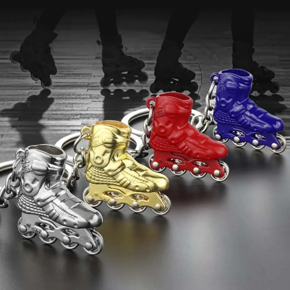 Rink Trinket Accessaries Roller Skate Keyring Skate Car Key Ring Key Chain Single row skating Skating Pendant Skate Key Chain