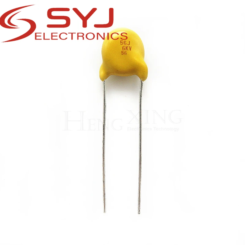 5piece High voltage ceramic capacitor 6KV 56J 56P 6000V 56P can be replaced by P 6KV 47P