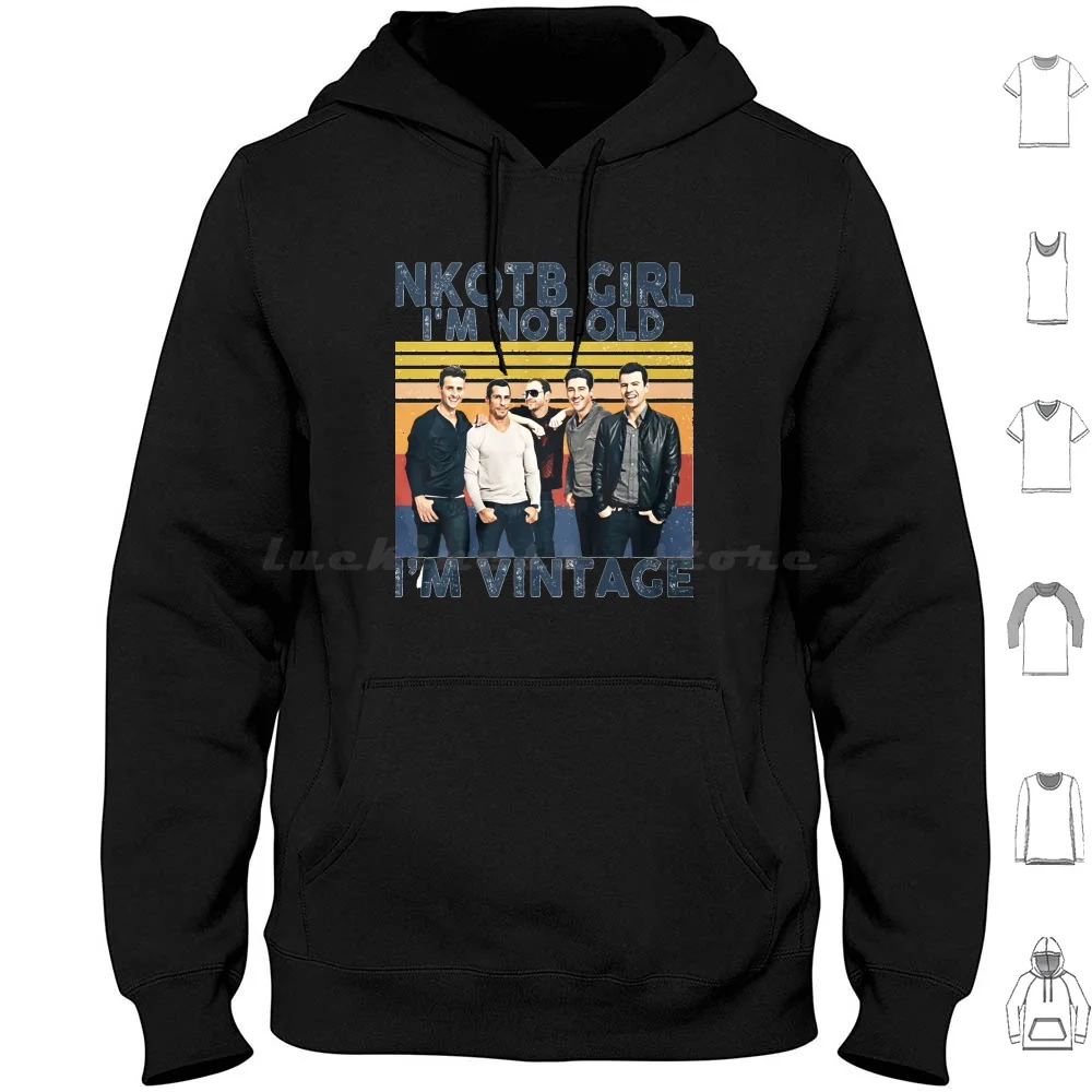 Menina Nkotb I&x27; M Não Velho I&x27; M Camisetas Vintage Presente Para Fãs, Para Homens E Mulheres, Presente Hallowe Camiseta 6xl Algodão