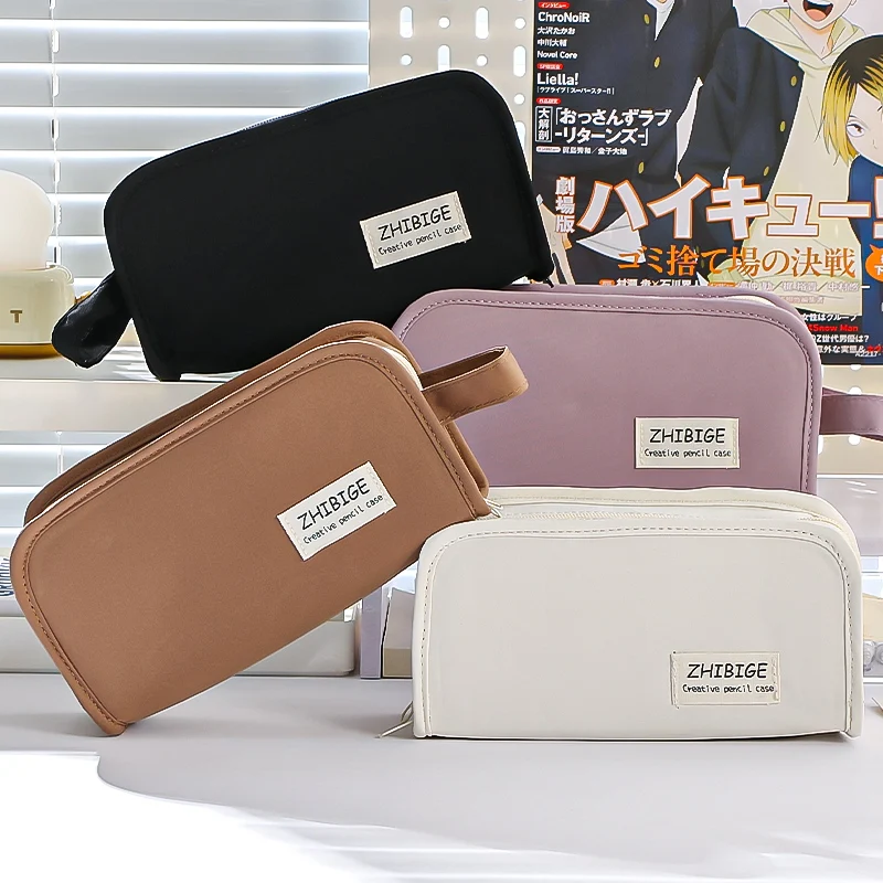 이중 레이어 통증 팩 보관 가방, 분류 보관용 대용량 학생 필통 케이스, 5 레이어