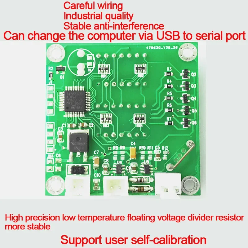 0-30V 0-5A Red and Green LED Dual Display Voltage Ammeter Does Not Support Serial Output