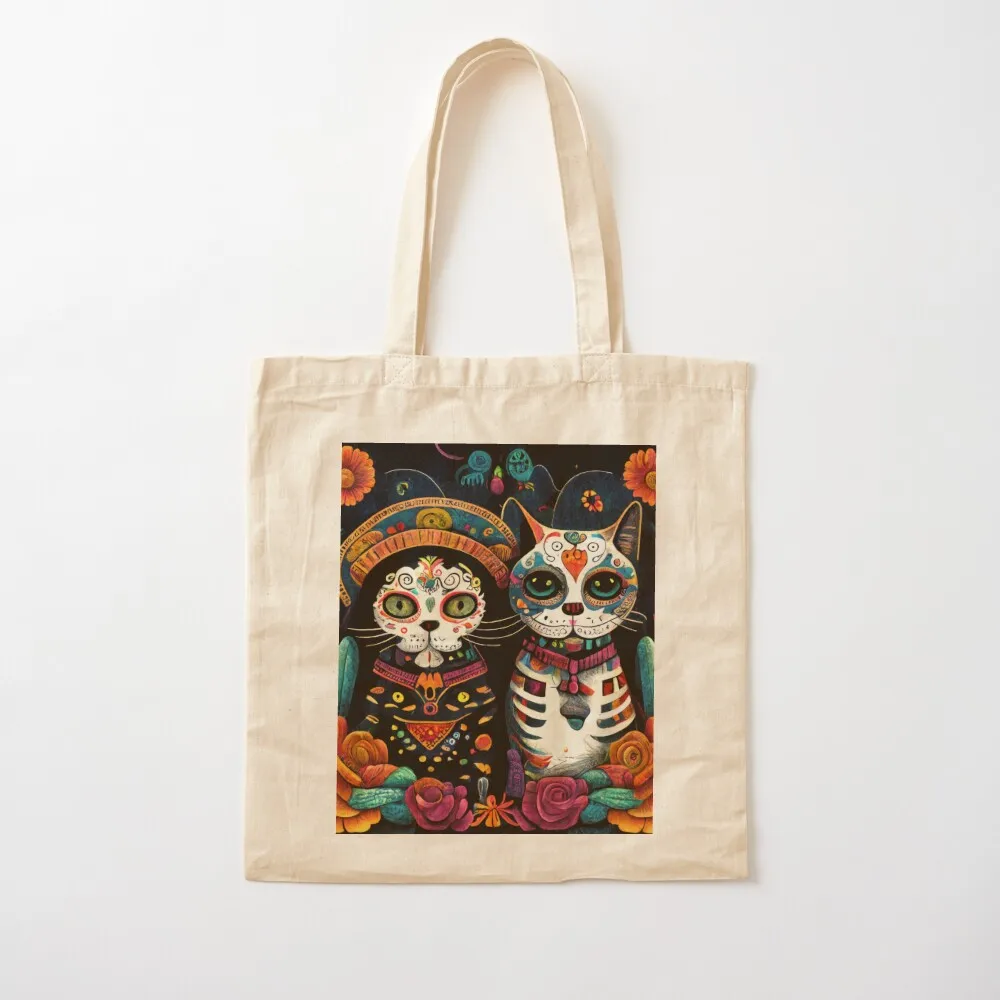 

Cats on Day of the Dead, Dia de Los Muertos Tote Bag