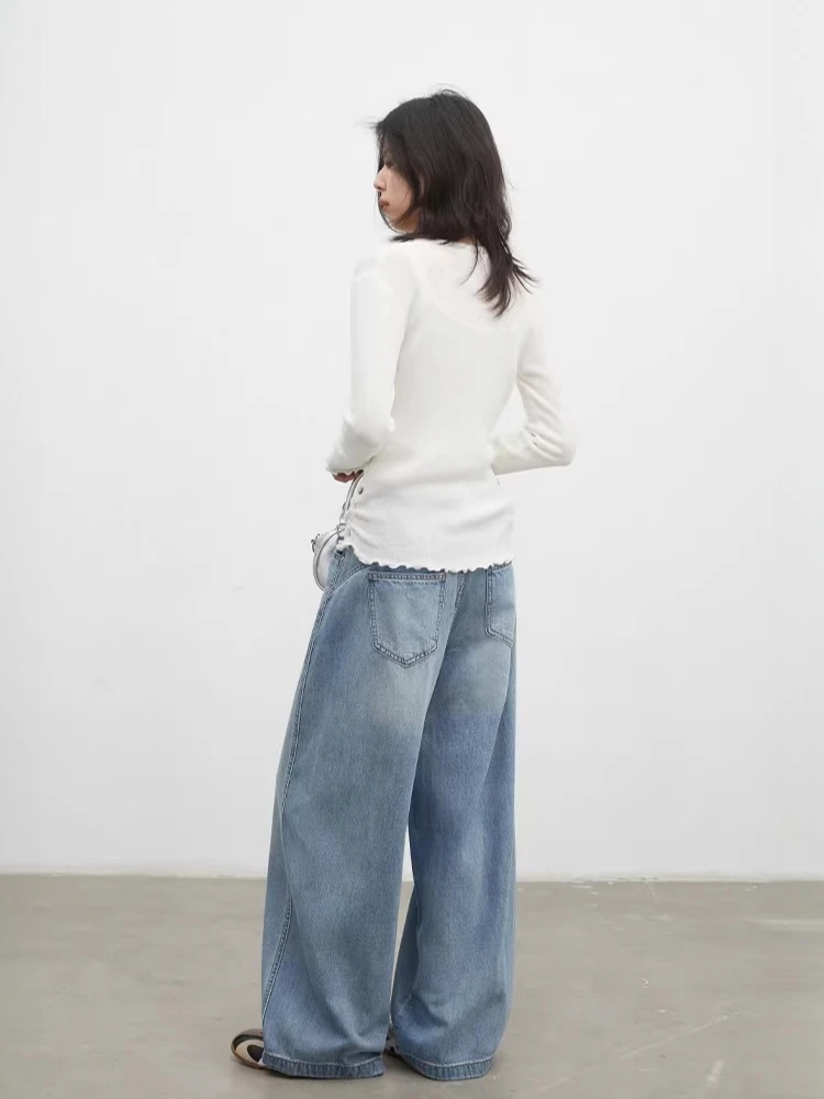 Women's High Waist Wide Leg Loose Fit Jeans