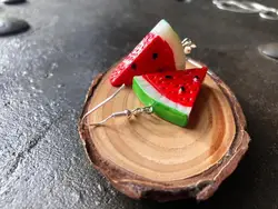 1Pair Fruit Stud Earrings Small Fresh Simple Cute Watermelon Earrings