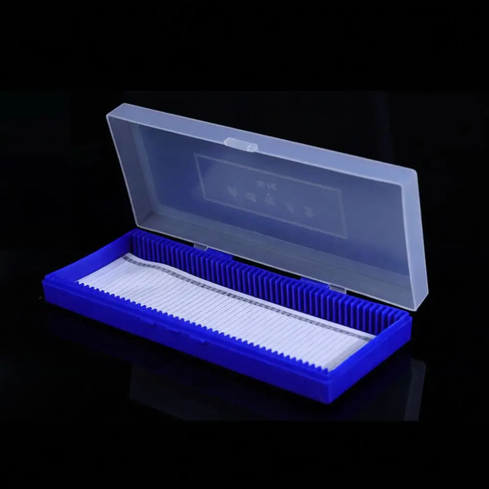 Microscope Slide Storage Container Box Laboratory Pathology Specimen Organizer Case Secure Buckle For Biological Science Researc