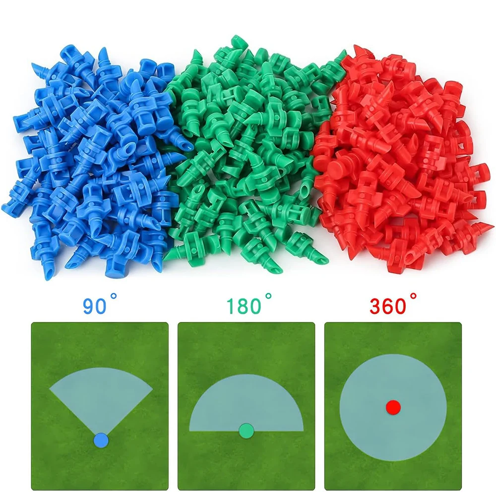 Zraszacze kątowe 90/180/360 miniaturowe rozpylanie wody na trawnik ogrodowy dysza do zraszacza nawadniania System roślina wody