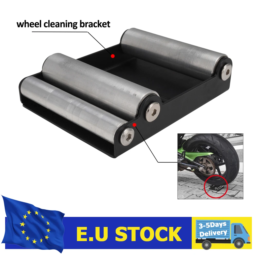 

Motorcycle Universal Tire Cleaning Stand Tire Wash Bracket Portable Chain Clean Durable Roller Ramp Lift For KTM Kawasaki Suzuki
