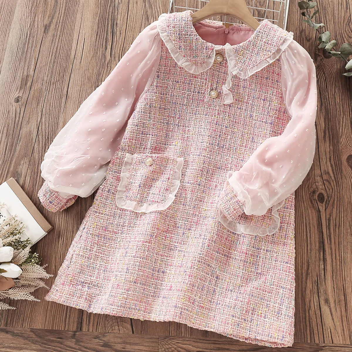 Elegant Princess Kids Party Lace Dresses For Girls Children Costume Wedding Dress Baby Girls clothes Vestidos 6 8 10 12 14 Years