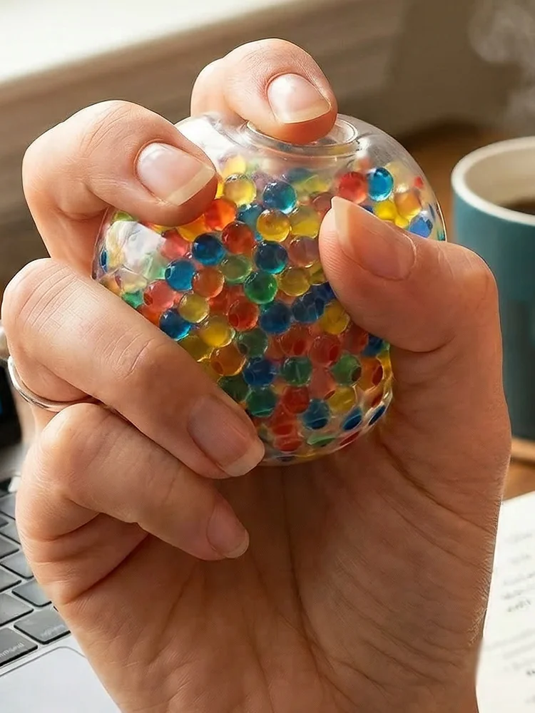 DIY Blanko-Stressball-Bastelset: Angstlösendes Spielzeug, handgemachte Squishy-Stressbälle, leere Quetschbälle, dekorative Bälle, Partygeschenk