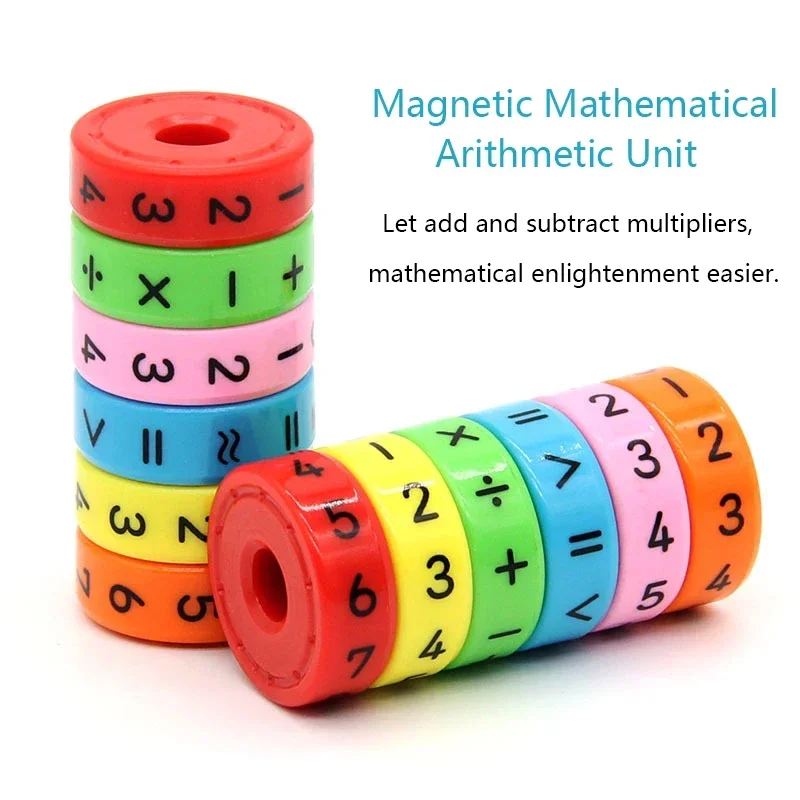 Children\'s Creative Magnetic Math Tesseract Toy Arithmetic Intelligence Early Education Toys Add Subtract Multiply Divide Toy