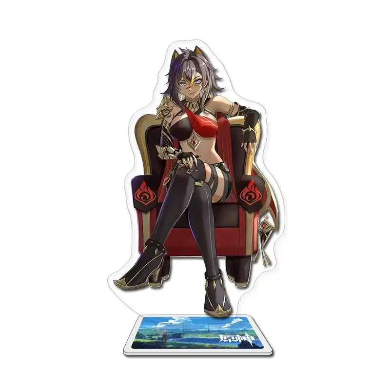 Anime Yuanshen Impact Balladeer Sexuality Figure Faruzan Nahida Tighnari Cyno Xiao Acrylic Stand Model Plate Desk Decor Fan Gift