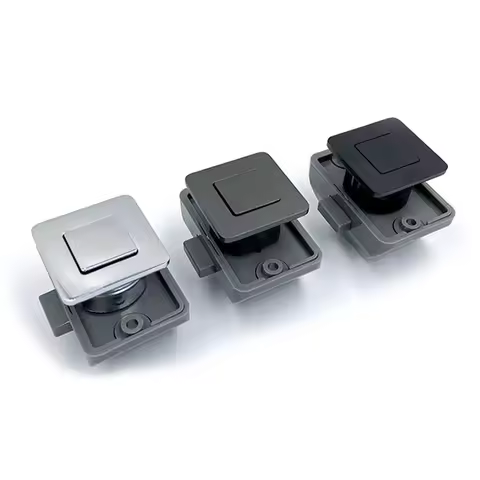 RV Push Zinc Alloy Lock Button Lock Camper Car Caravan Boat Home Cabinet Drawer Latch Furniture Hardware Push Lock