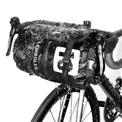 NEWBOLER NEW Bike Front Tube Bag Waterproof Bicycle Handlebar Basket Pack Cycling Front Frame Pannier Bicycle Accessories